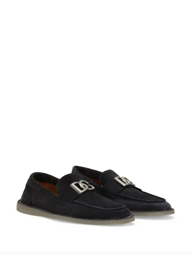 Naturalizer Penny Loafers Dolce & Gabbana logo-lettering suede loafers