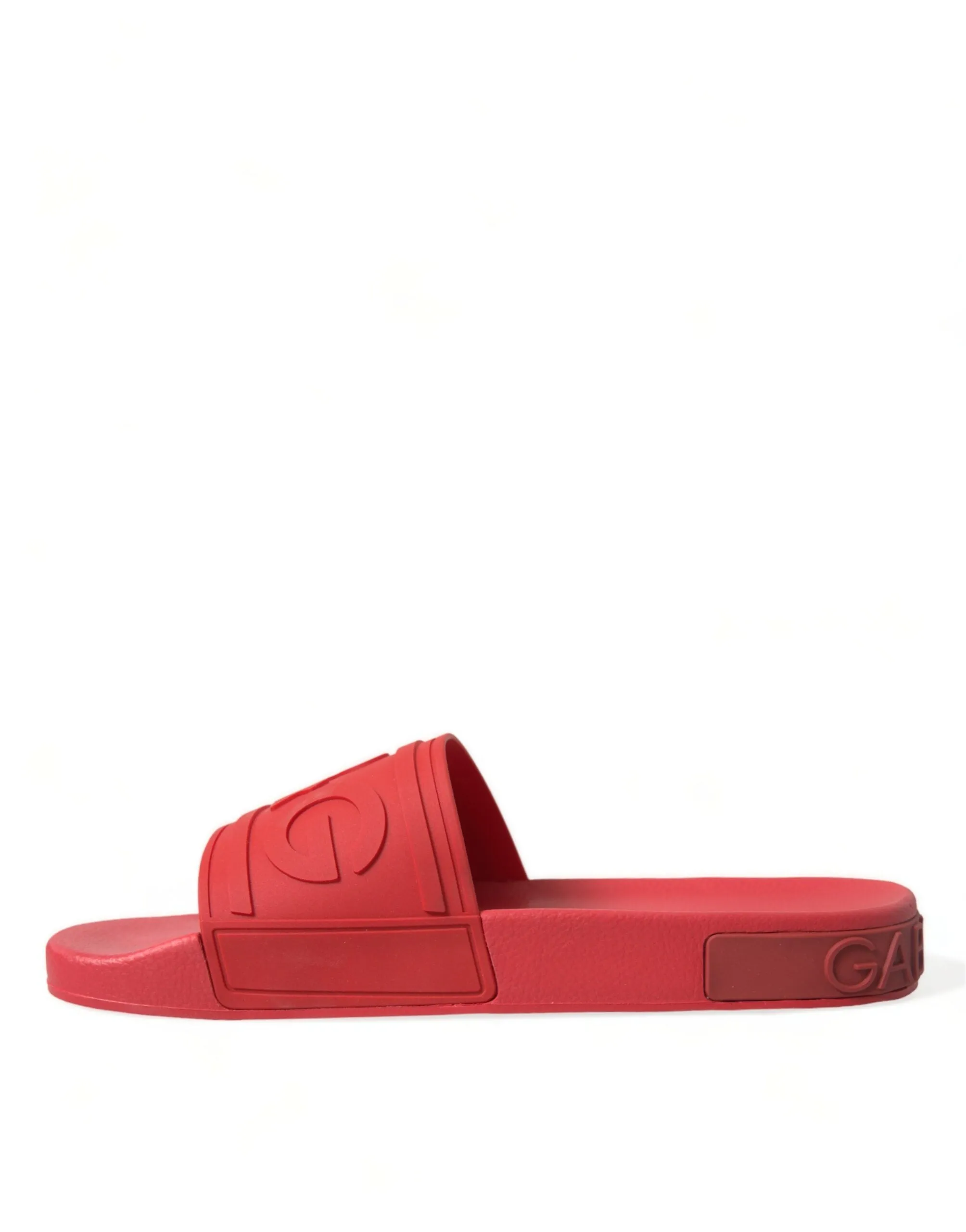 Sandals Resort Dominican Republic Dolce & Gabbana Red Rubber Sandals Slippers Beachwear Shoes
