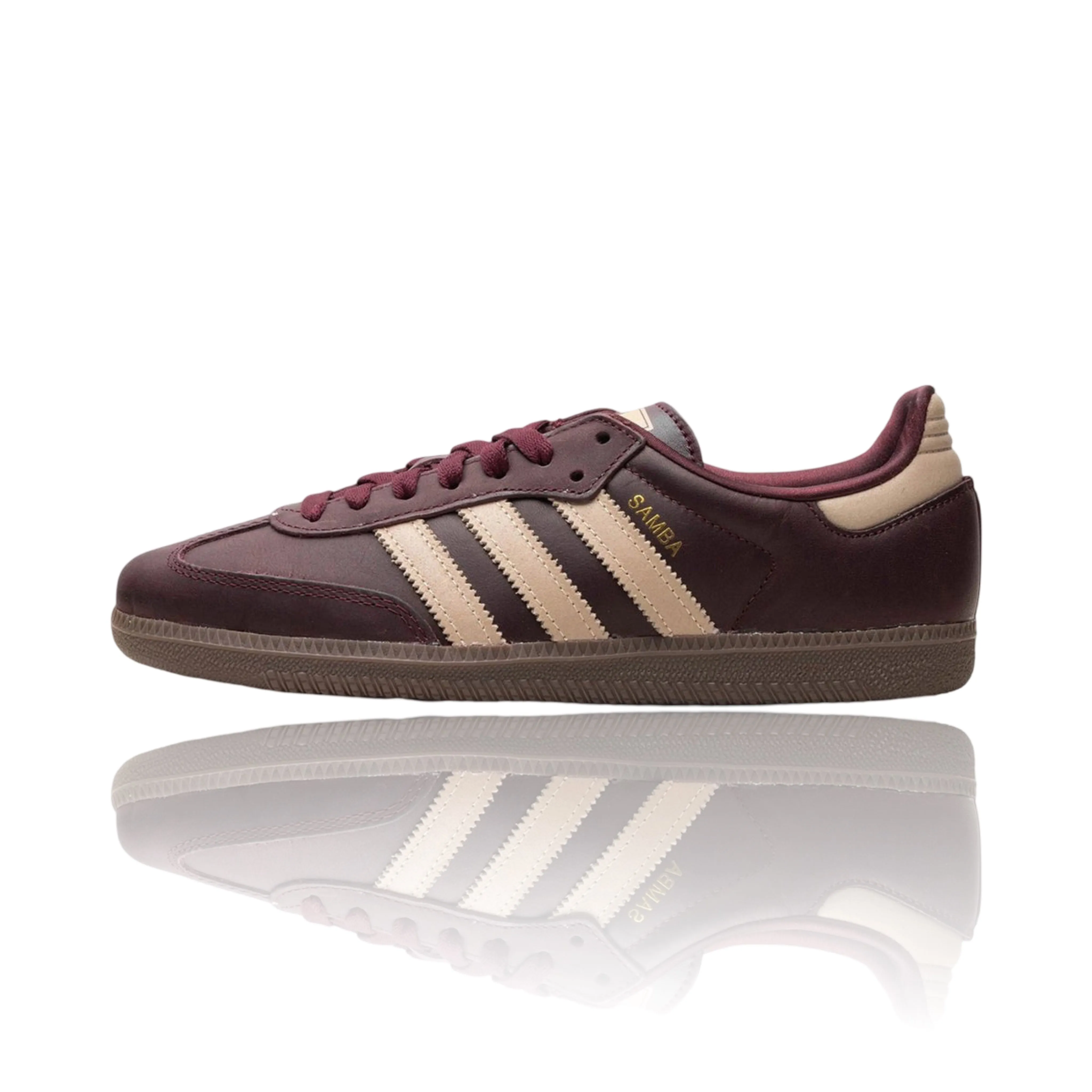 Adidas Stan Smith Tennis Shoes Adidas Samba OG Maroon Crystal