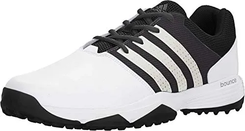 adidas Men's 360 Traxion Golf Shoe, FOOTWEAR WHITE/FOOTWEAR WHITE/CORE BLACK, 8 M US Adidas Gravel Shoes