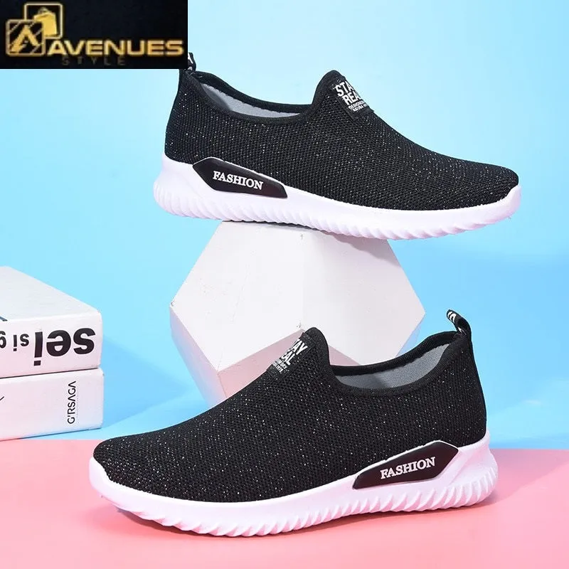Women Fashion Sock Flats Sneakers Flip Flops Crafts