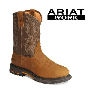 ARIAT Men's WorkHog Waterproof Work Boot 10008633 Sierra Steel Square Toe Western Work Boots
