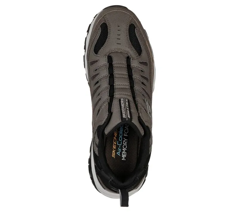 Sneakers Stores Skechers MEN AFTER BURN Extra Wide Width 51866 (Brown)