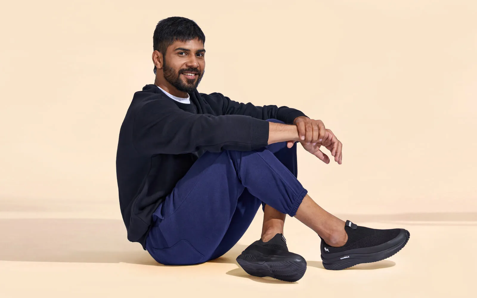 Ease Walk Slip Ons : Black Slip-on Sale