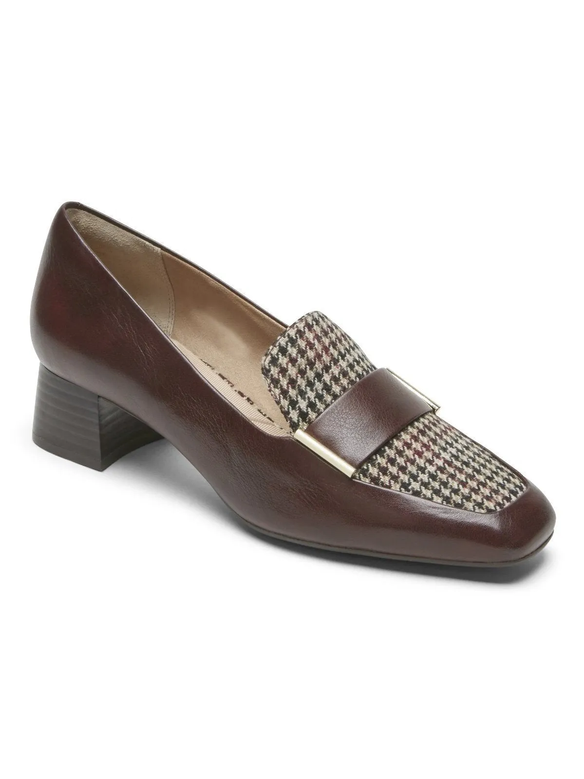 Rockport Women's Total Motion Esma Loafer Hill Bourbon Plaid CI7268 Star Loafers