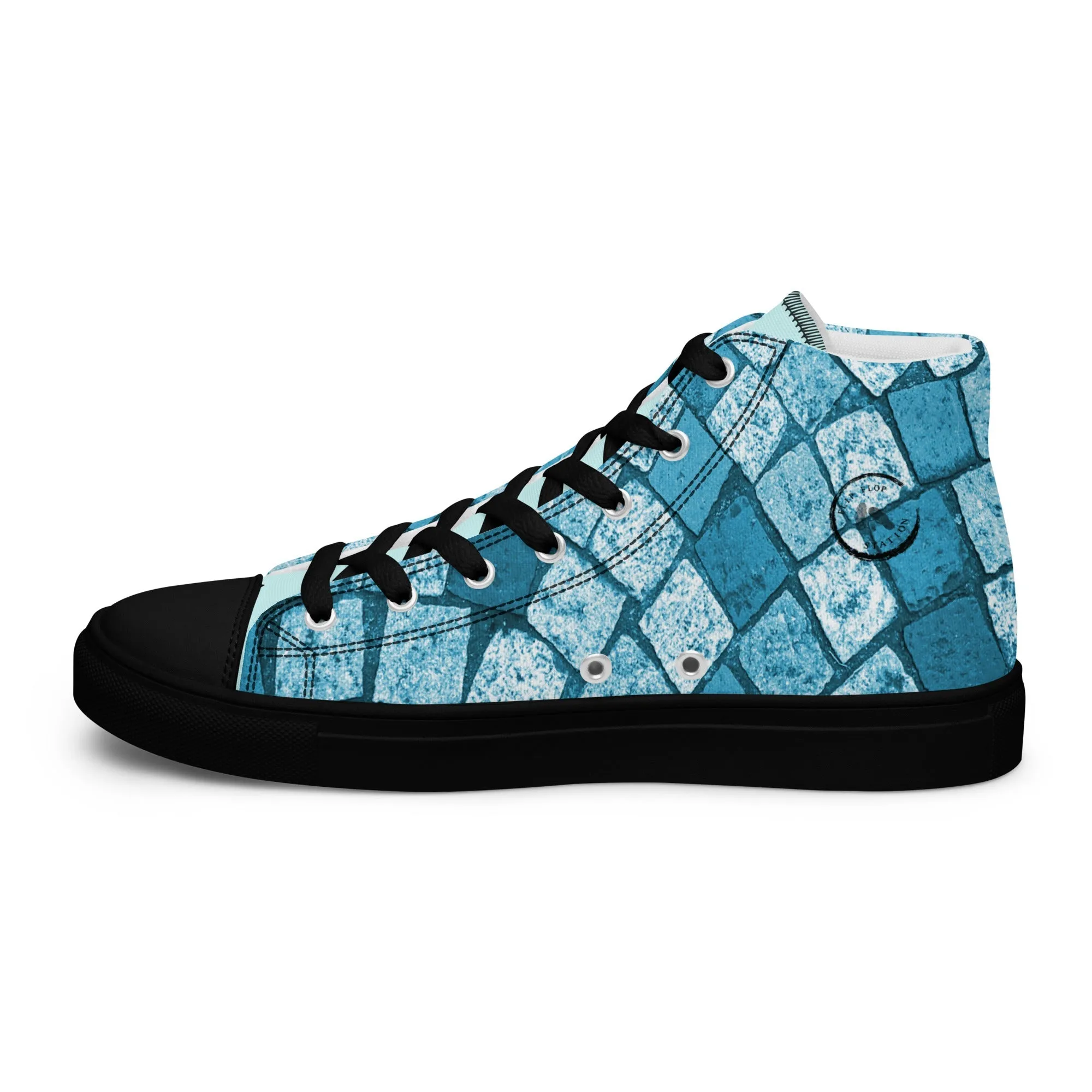 Cobble Path - Mens high top canvas shoes Nike Leopard Sneakers