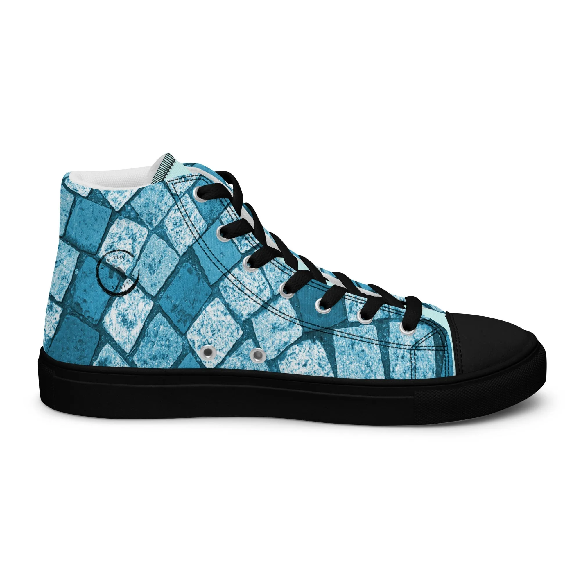 Cobble Path - Mens high top canvas shoes Supination Sneakers