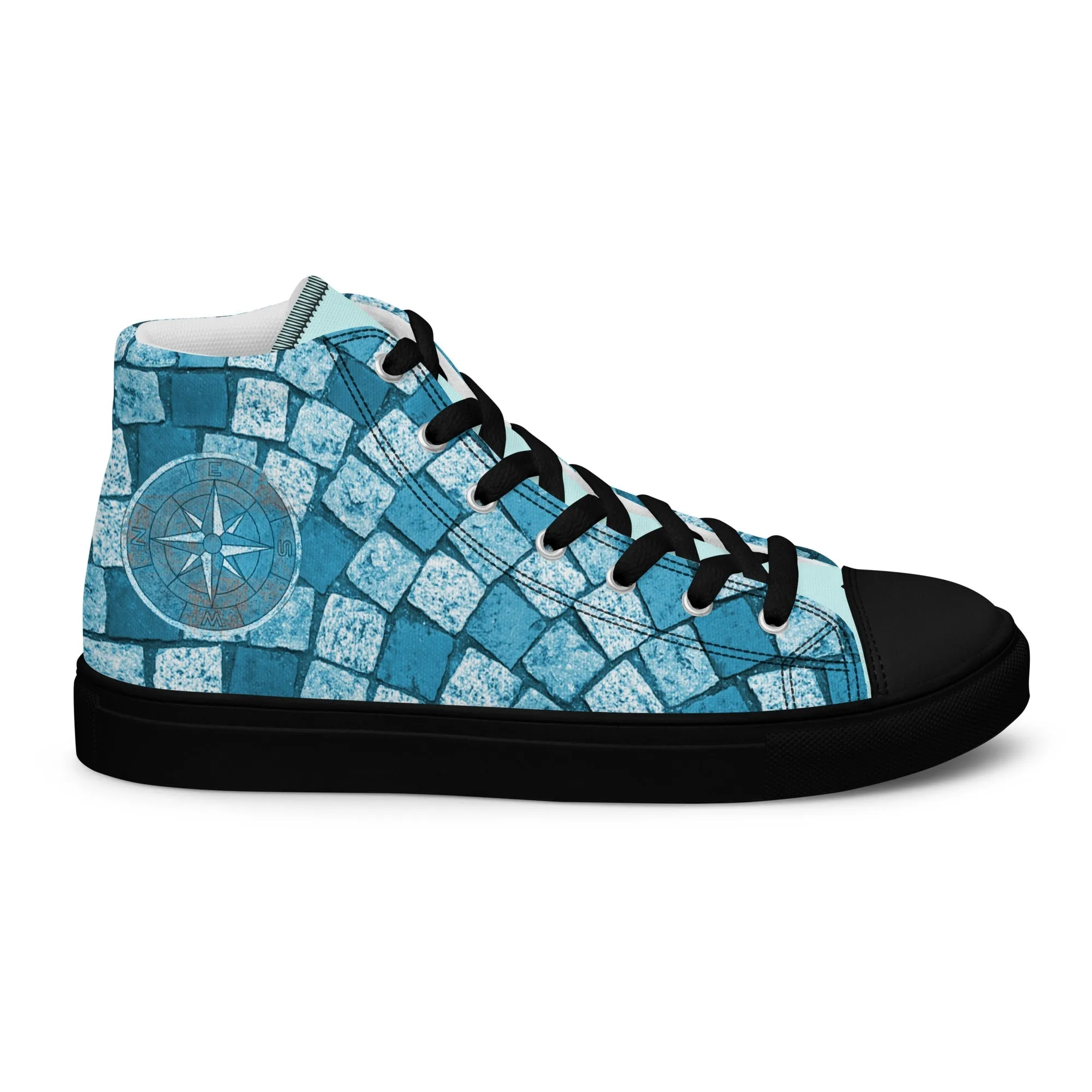Leather Platform Sneakers Cobble Path - Mens high top canvas shoes