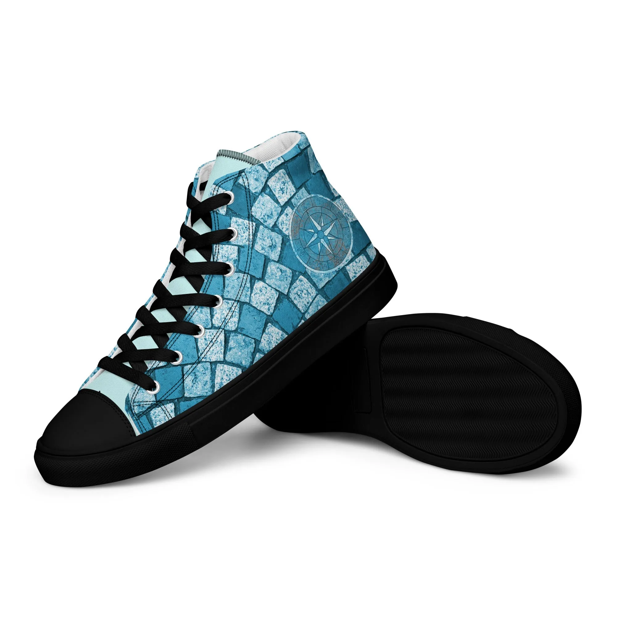Leather Sneakers High Top Cobble Path - Mens high top canvas shoes