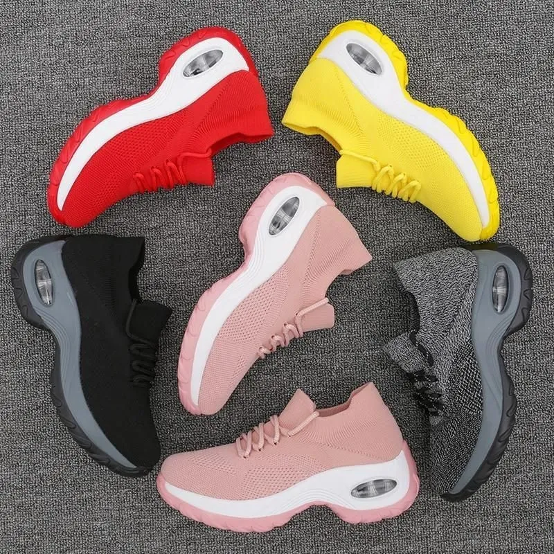 Nanccy Lace Up Walking Running Shoes Platform Sneakers Sneakers For The Gym