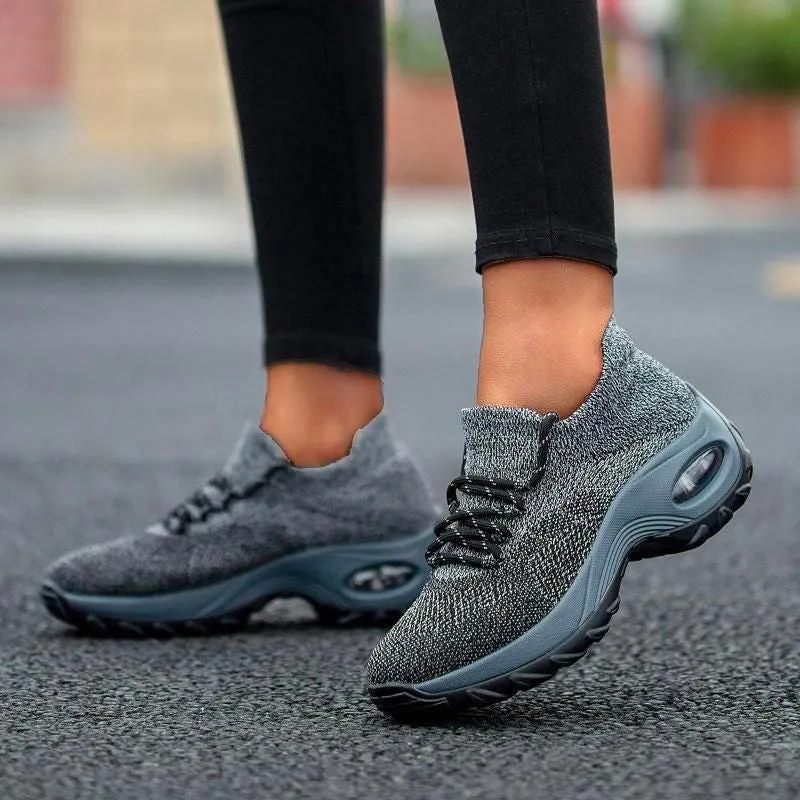 Zara Sneakers Nanccy Lace Up Walking Running Shoes Platform Sneakers