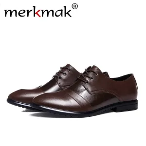 Merkmak Top quality Genuine Leather Men Shoes Fashion Casual Shoes Men Business Sapatos Masculino Comfortable Men Flats Shoes D G Sneakers