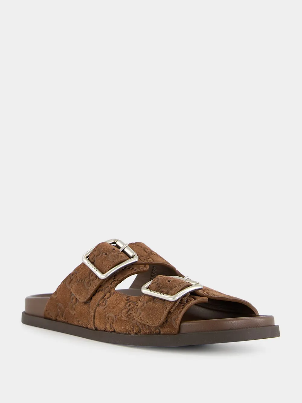 Brown GG Suede Sandals Sandals Resorts Careers