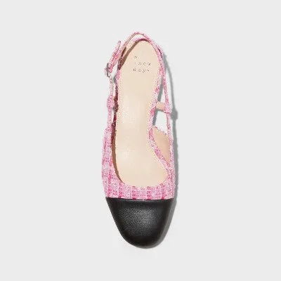 White Slip.on Vans New - A New Day Women's Faux Leather Slingback Casual Ballet Flats Round Toe