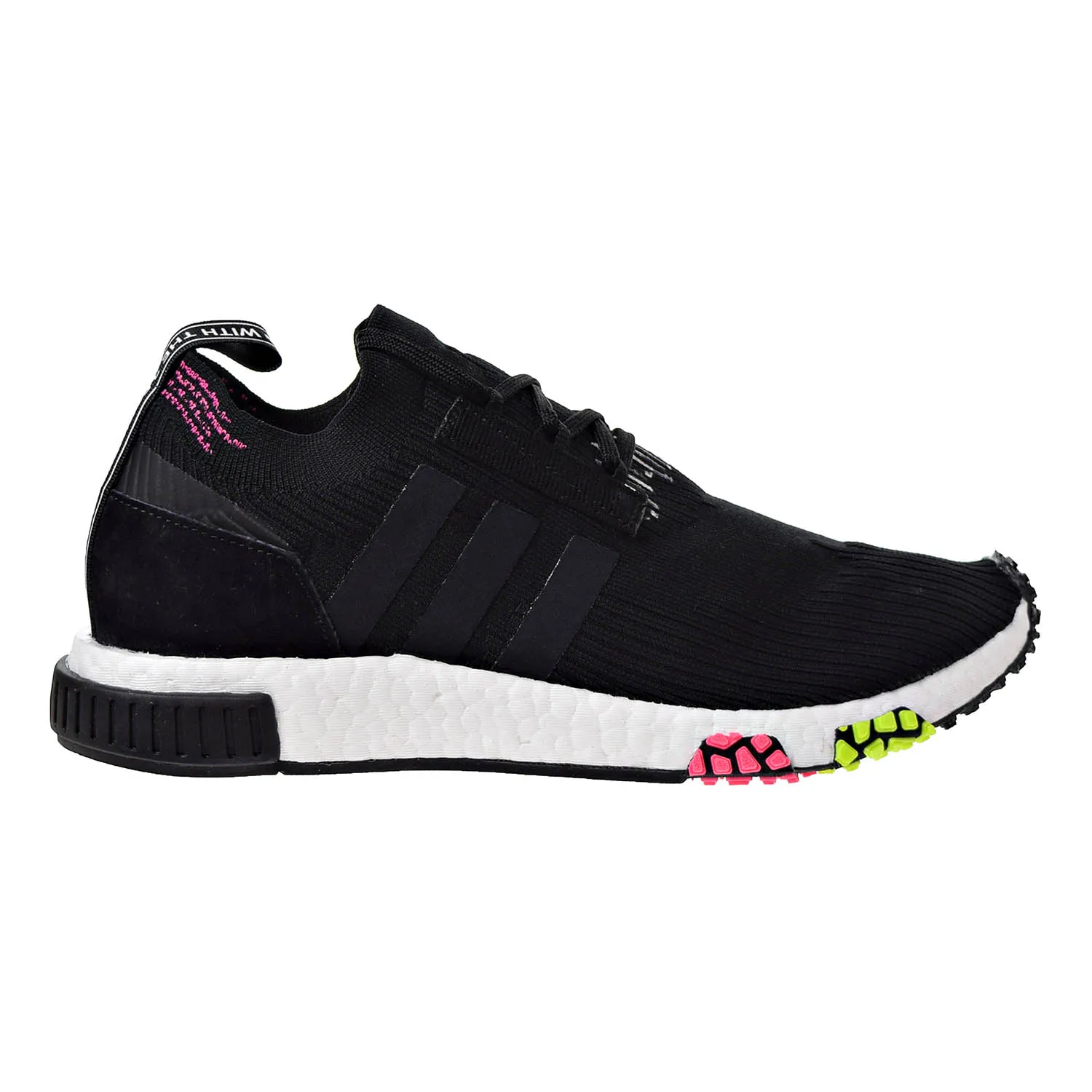 Adidas NMD_Racer Primeknit Men's Running Shoes Core Black/Core Black/Solar Pink Adidas Starsky Shoes