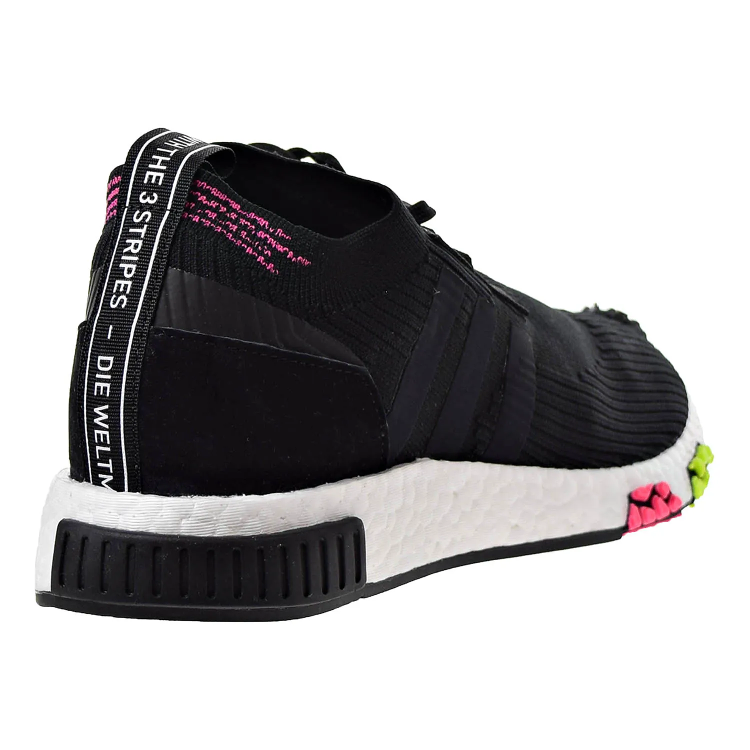 Summer Adidas Shoes Adidas NMD_Racer Primeknit Men's Running Shoes Core Black/Core Black/Solar Pink