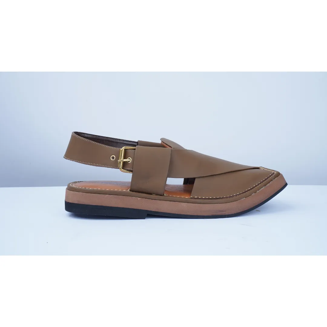 Heel Thong Sandals KHAAIS KAPTAN LIGHT BROWN