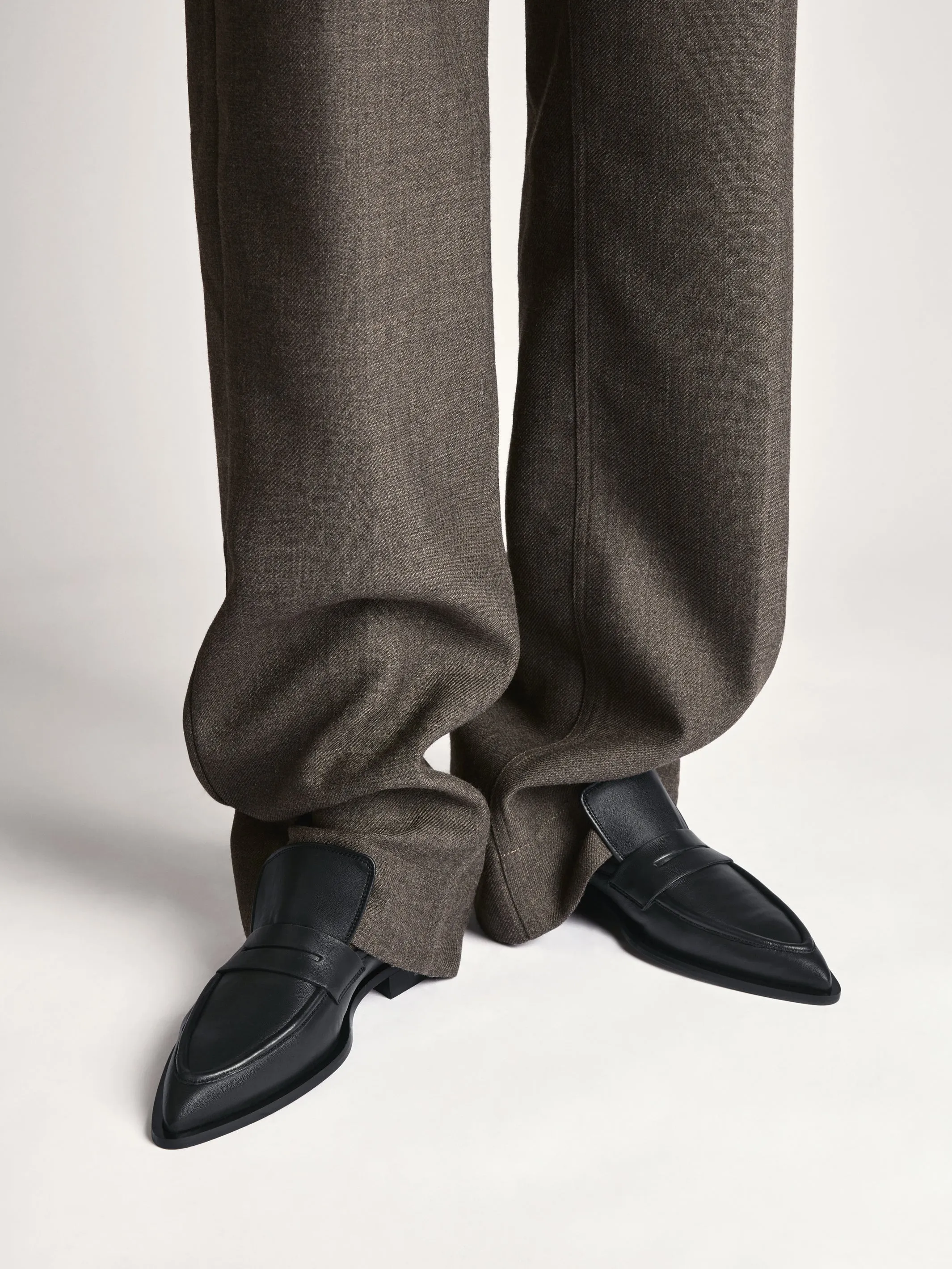 Penny Loafers Wide Montazzoli Black Nappa Loafers