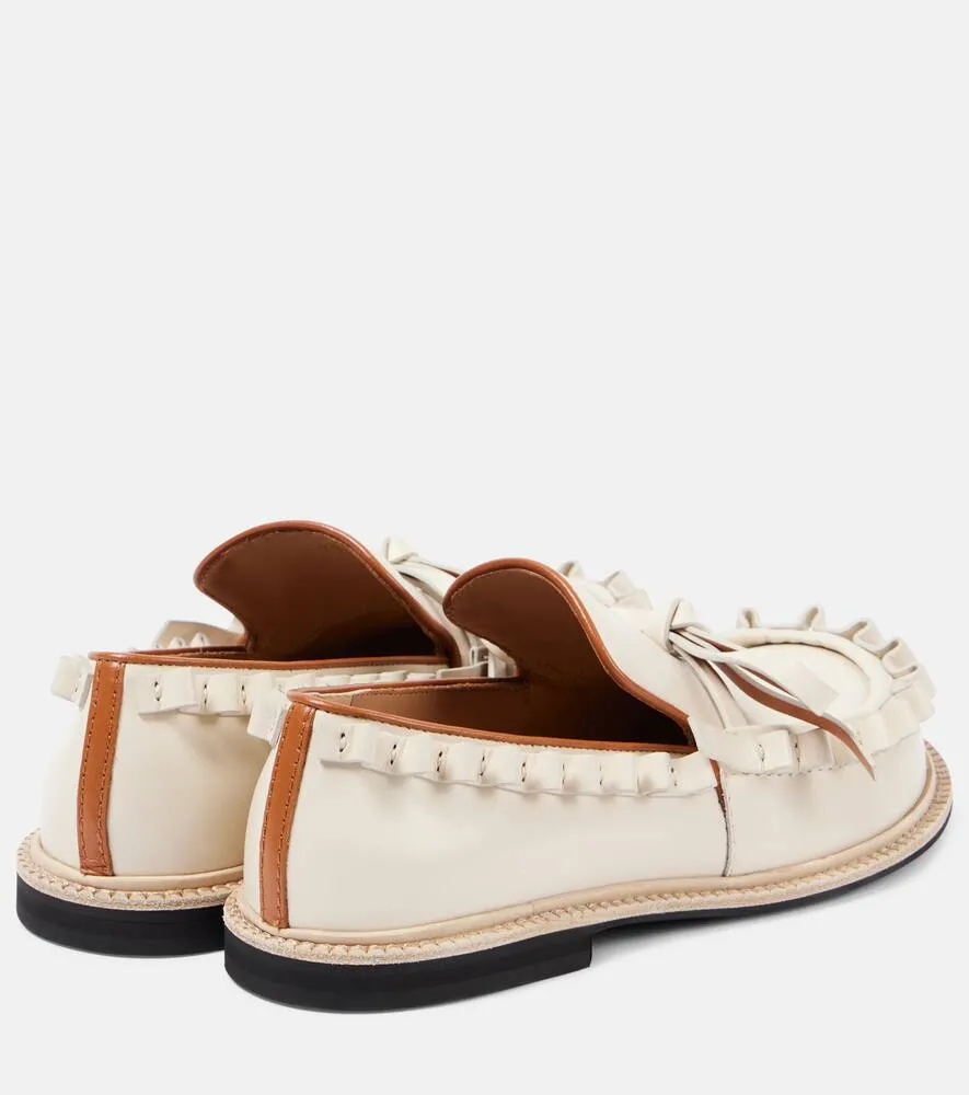 Loafers Skirt JW Anderson Ruffled leather moccasins