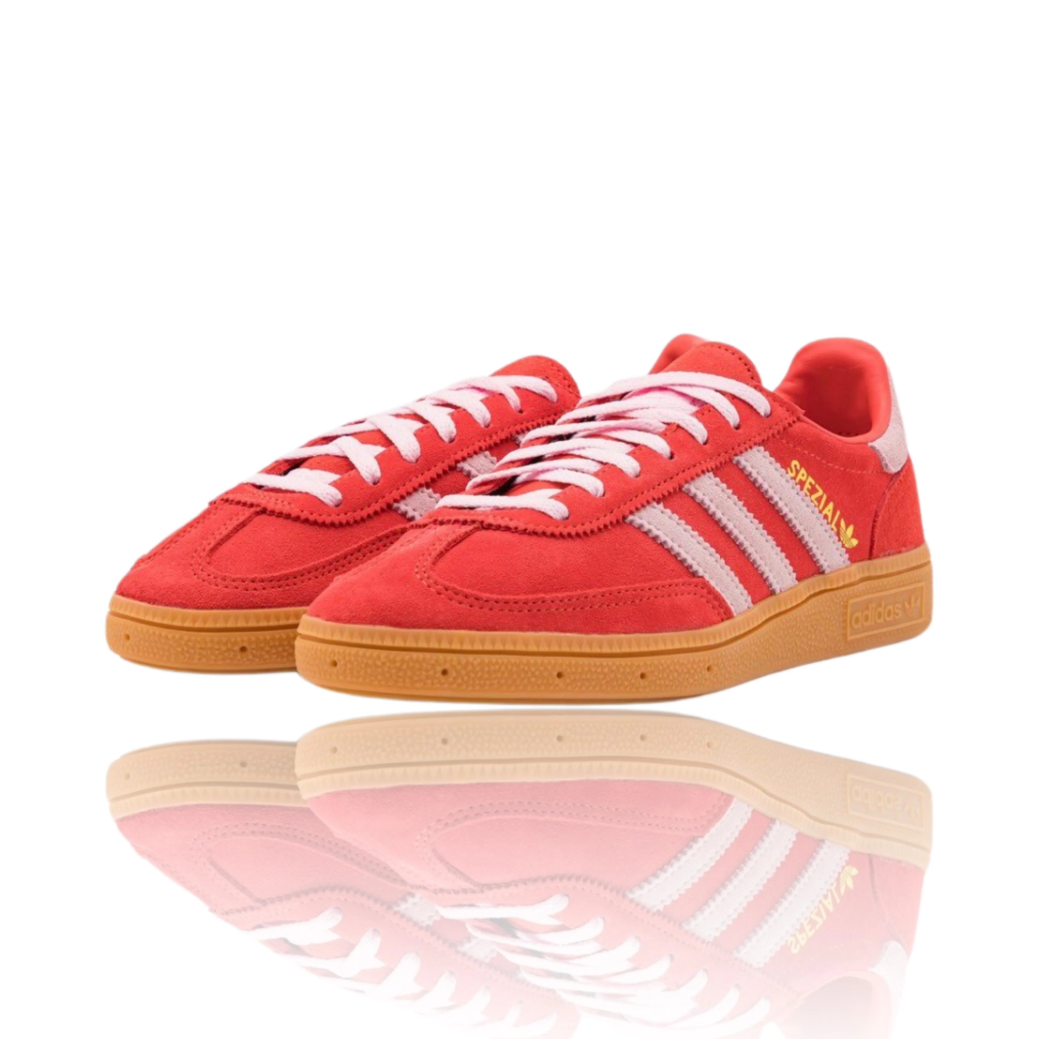 Adidas Handball Spezial Bright Red Clear Pink Winterized Adidas Shoes