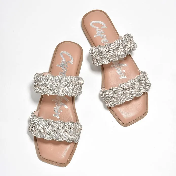 Cape Robbin Women's Mana Braided Sandals Flip Flop Day