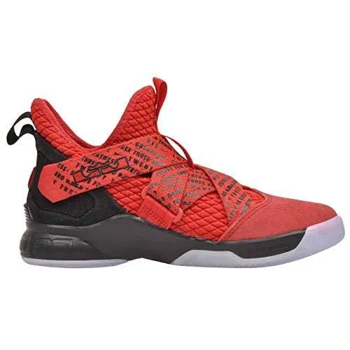 Nike Kids' Grade School Lebron Soldier XII Basketball Shoes (4, Red/Black) Asics Logo Shoes
