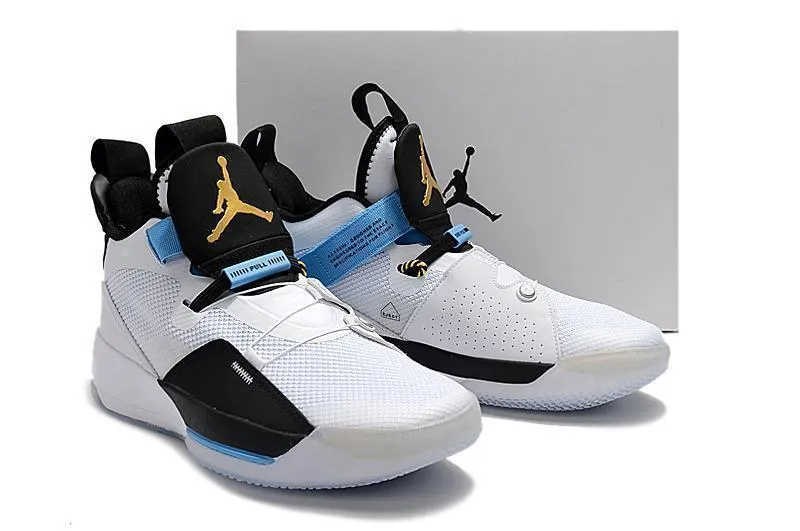 Nike Air Jordan 33 White Black Blue Men Shoes !!! CYBER MONDAY SALE !!! Asics Gel-nimbus 27 Running Shoe