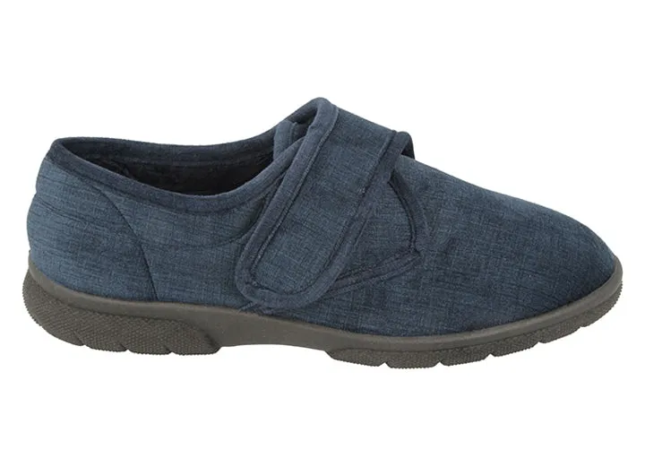 Mens Extra Wide Fit DB Hallam Slippers Cloudshark Slides