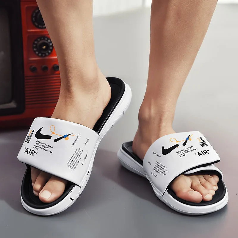 Men Beach Shoes Slippers Men's Summer Fashion Outdoor Non-Slip Styling Slippers