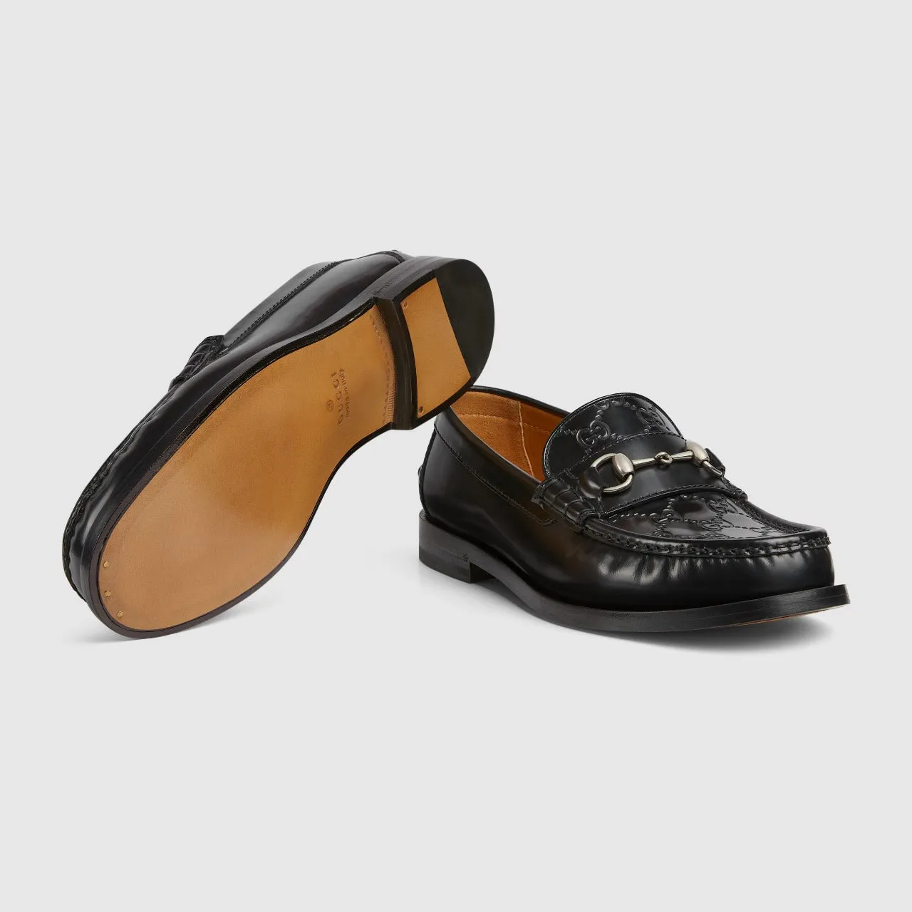 Office Shoes Loafers GUCCI Hosrebit Major Loafer Black