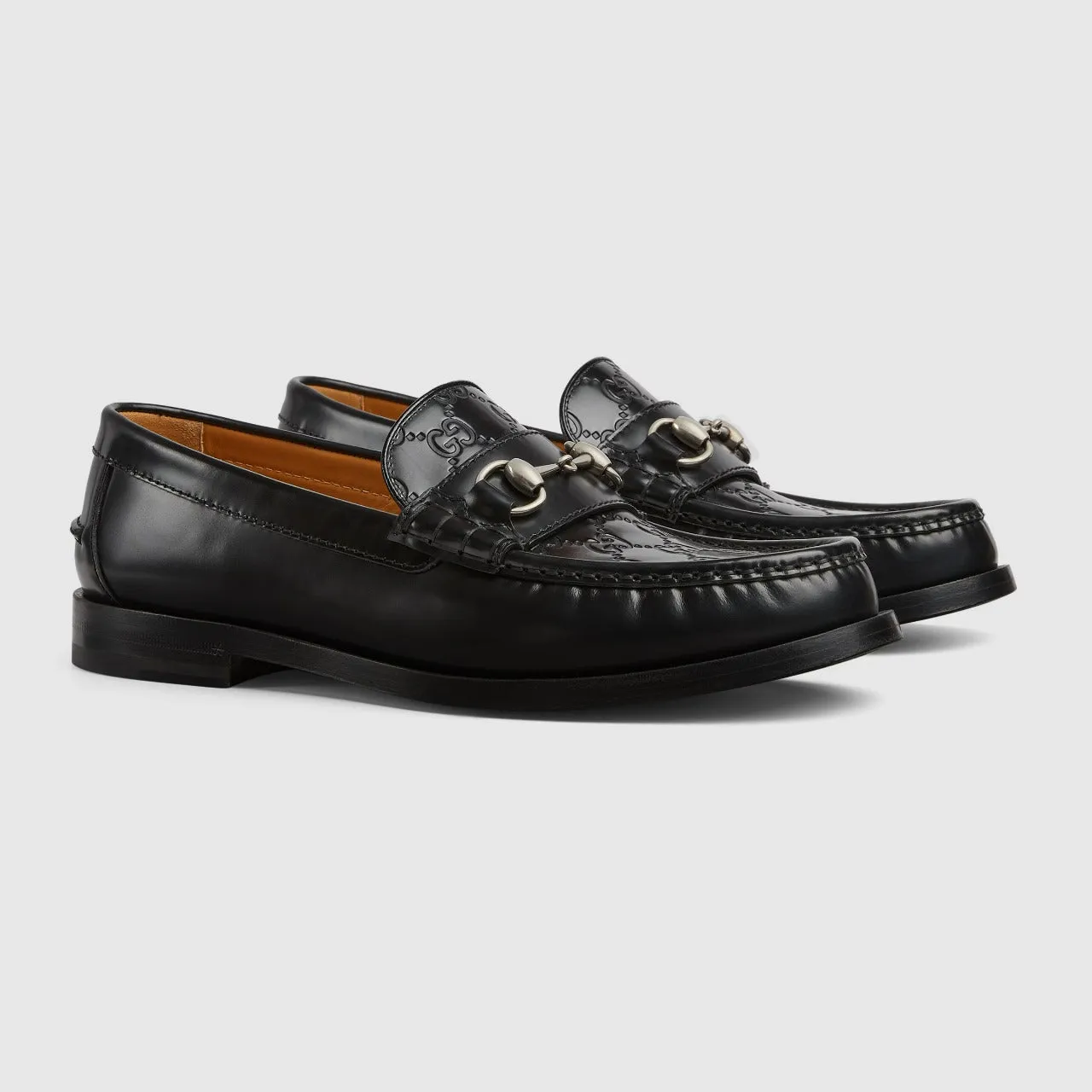 Ecco Shoes Loafers GUCCI Hosrebit Major Loafer Black