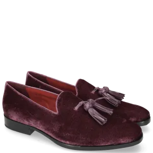 Elegantly Designed Mens Handmade Tassel Loafer Suede Shoes, Men Purple suede Loafers Designer Shoes Loafers