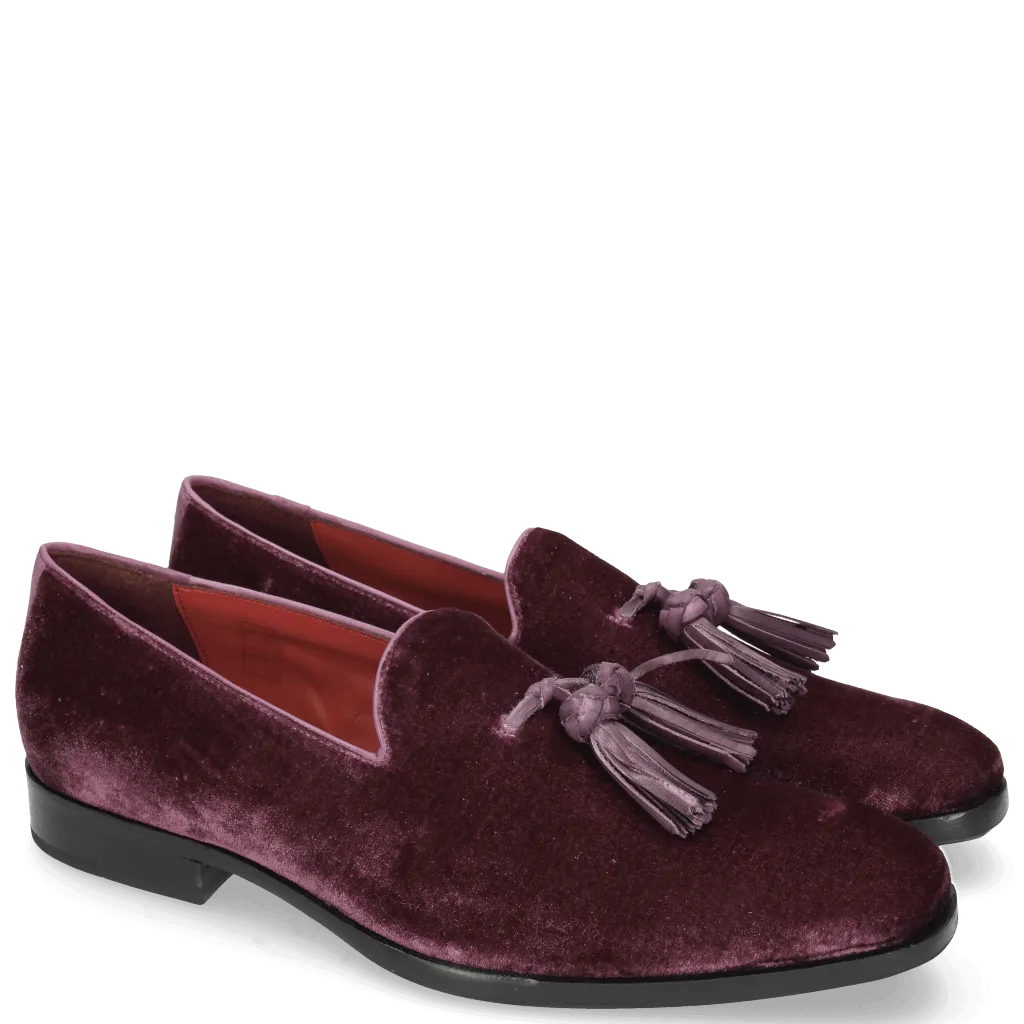 White Loafers Leather Elegantly Designed Mens Handmade Tassel Loafer Suede Shoes, Men Purple suede Loafers