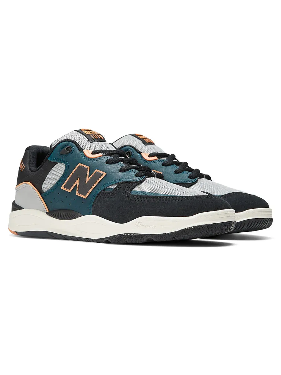 New Balance Numeric Tiago Lemos 1010 Shoes-Teal/Black/Orange Womens New Balance 9060 Green