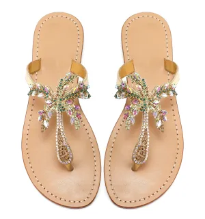 Koala Bay Flip Flops Embellished Summer Sandals with Palm Tree Design (up to size 12)