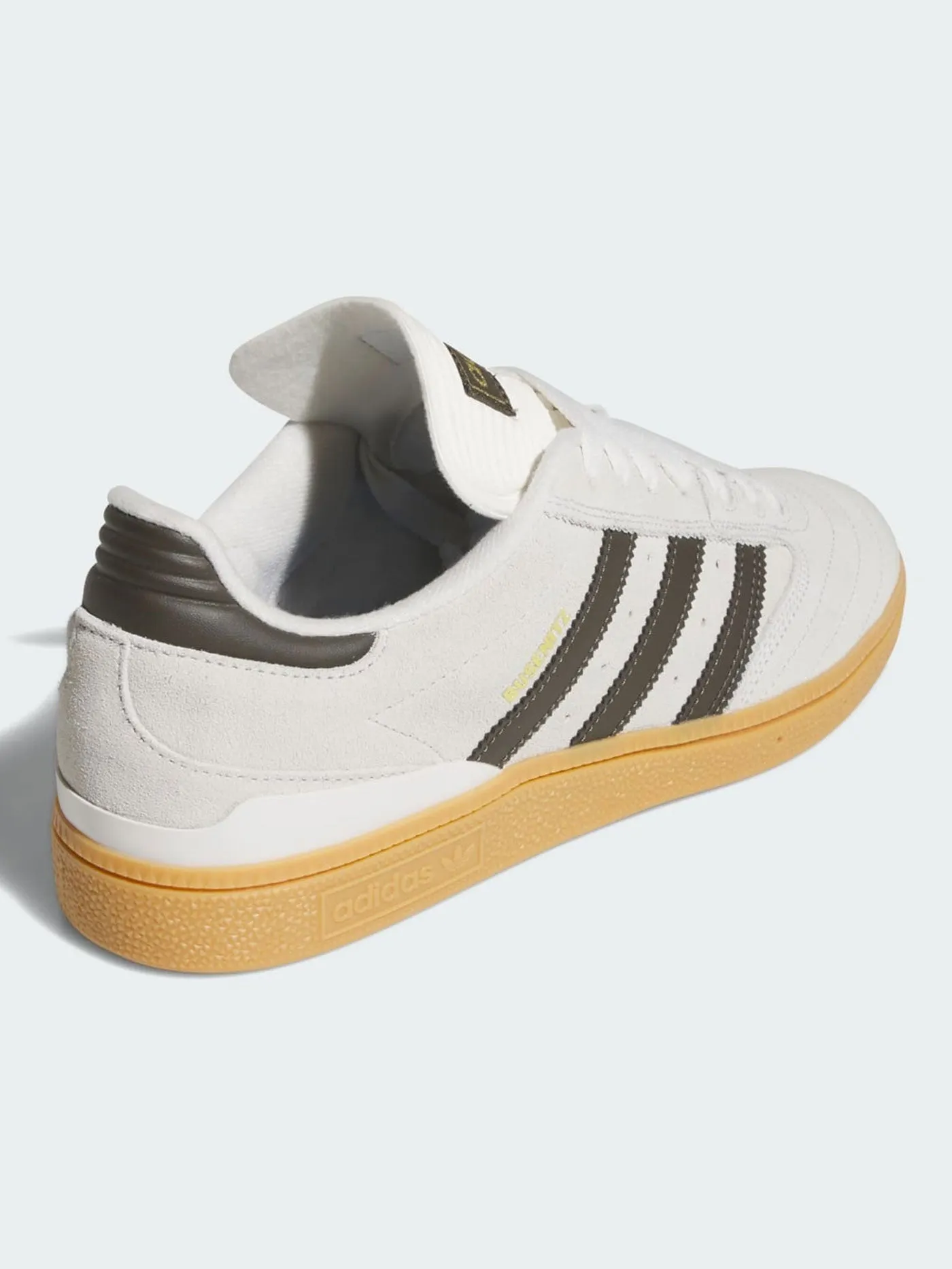 Busenitz Crystal White/Shadow Olive/Gum3 Shoes Samba Shoes Adidas