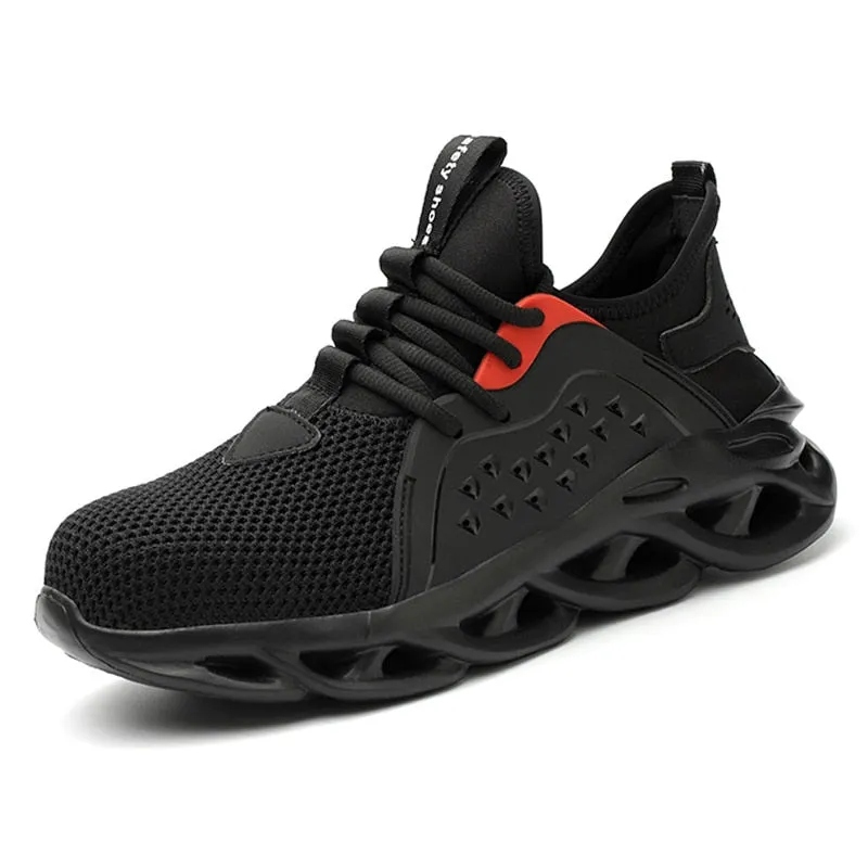 Horse Work Boots Male Work Sneakers Toe Cap Work Safety Boot Comfort Men Boots Anti-puncture Safety Shoes Men Indestructible Shoes Work Boots