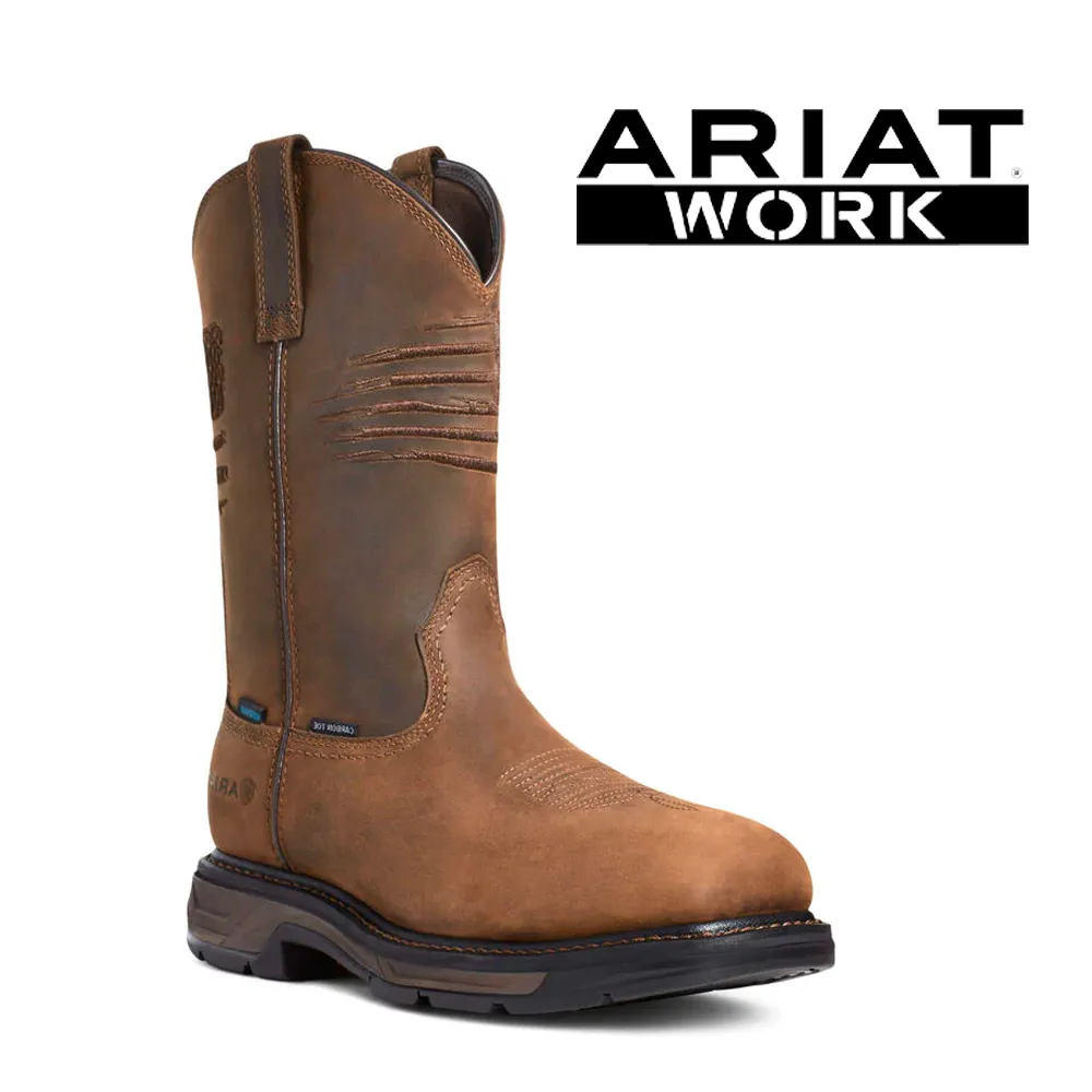 ARIAT Men's Workhog XT Patriot Waterproof 10036002 Best Work Boots For Warm Weather