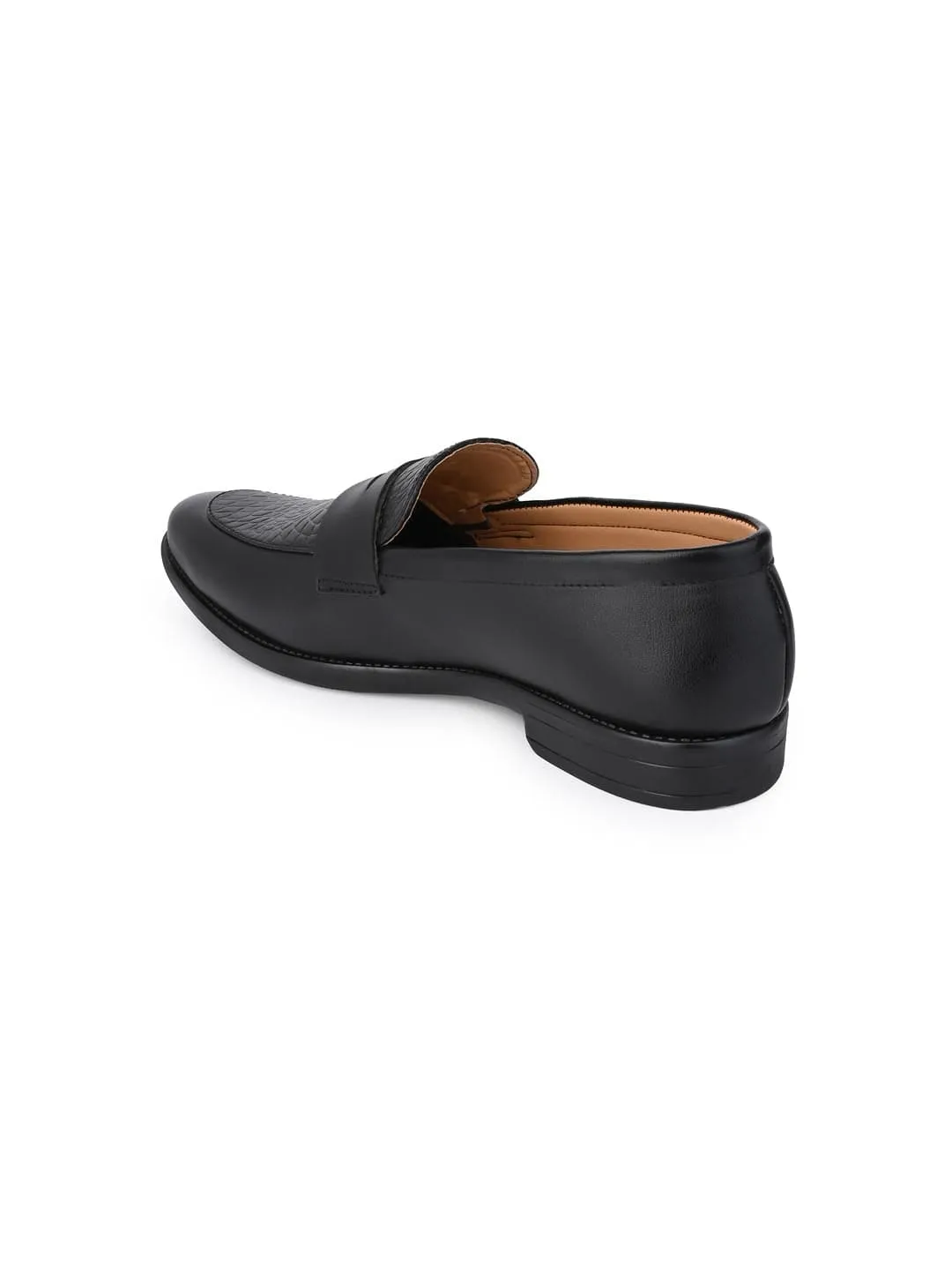 Esmee Black Men Formal Slip Ons Grasshoppers Ortholite Slip On Shoes