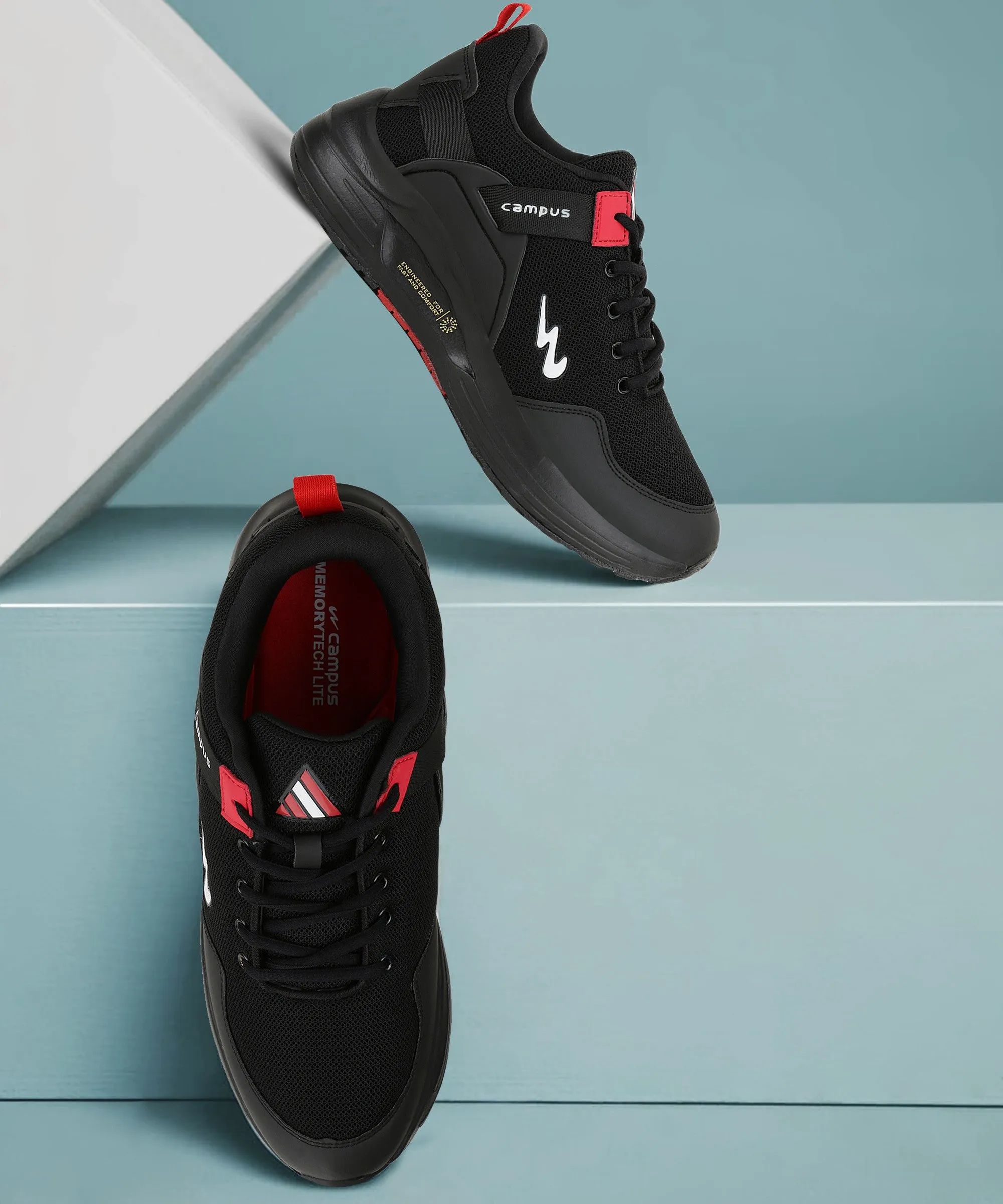 Running Shoes Nearby EUROPA Black Men's Running Shoes