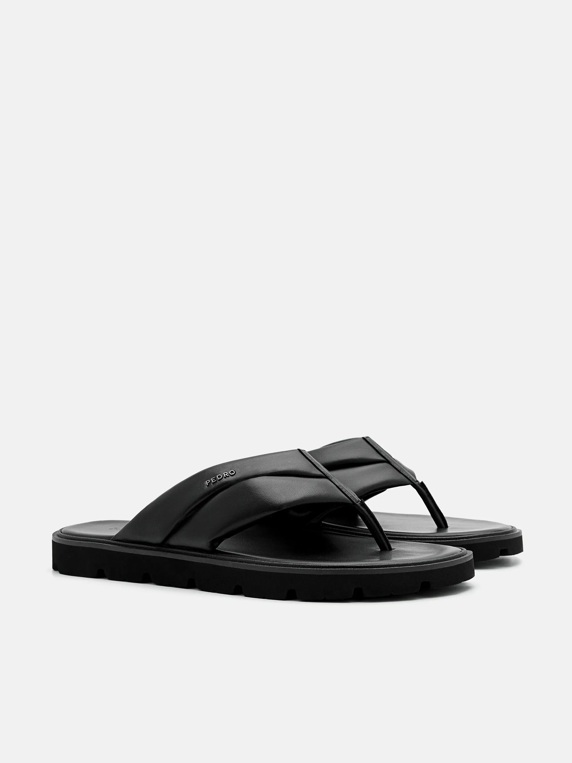 Pleated Thong Sandals Athletic Sandals For Walking