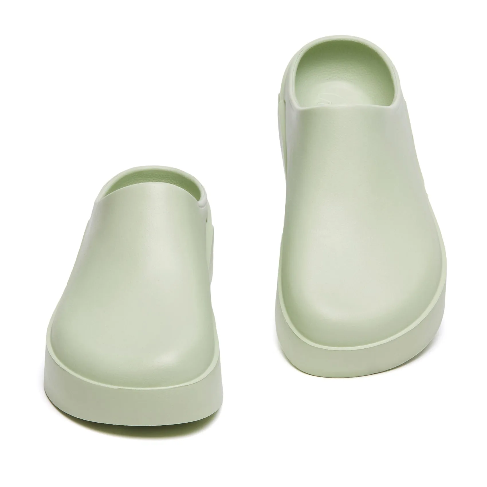 Sage Green Tenerife Women Wide Slip On Boots