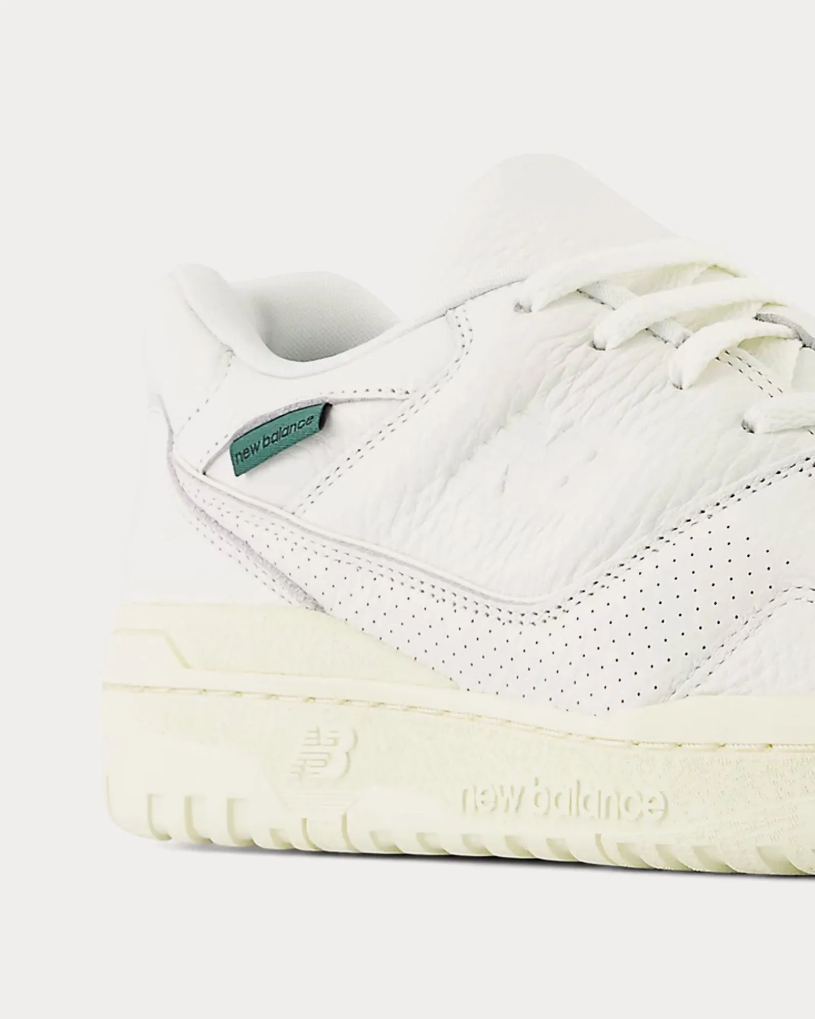 New Balance Denim Shoes 550 Sea Salt / Angora/ Nightwatch Green Low Top Sneakers