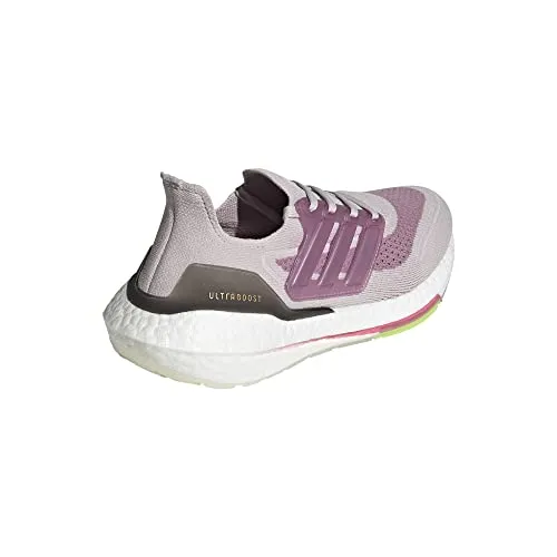 adidas Women's Ultraboost 21 Running Shoe, Ice Purple/White/Rose Tone, 8.5 Adidas Shoes Amazon