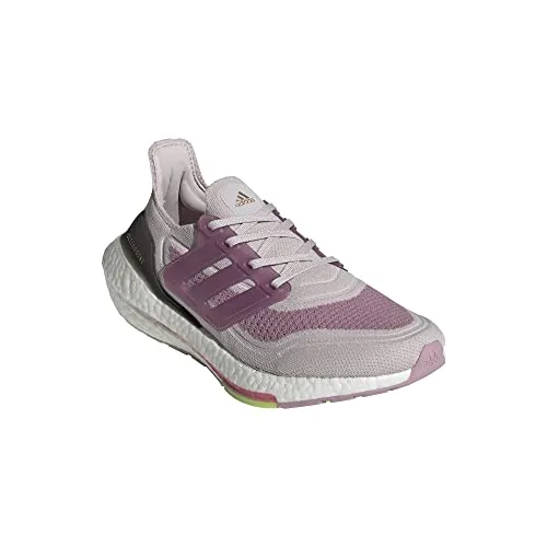 adidas Women's Ultraboost 21 Running Shoe, Ice Purple/White/Rose Tone, 8.5 Adidas Retro Style Shoes