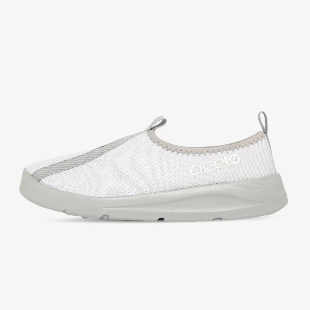 EZPlay Slip Ons for Men-White Slip On Rainbow