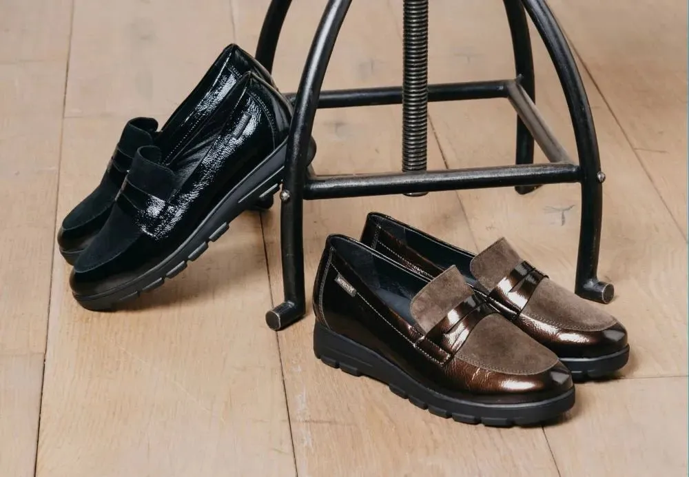 Carima - Black Extra Wide Slip Ons