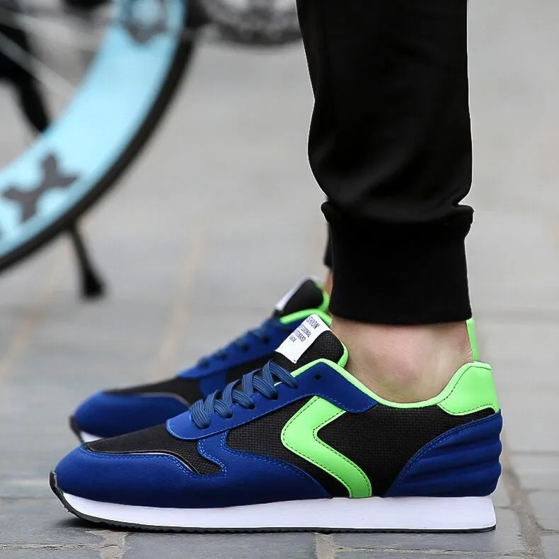 Fashion Men Casual Shoes Spring Autumn Mens Trainers Breathable Flats Walking Shoes Work Boot Toe Guard