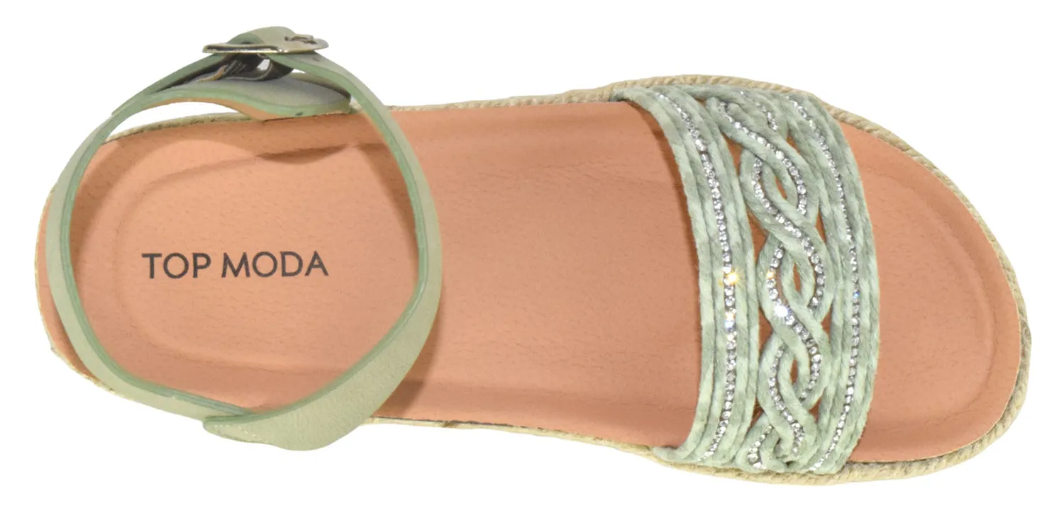 Sandals Footwear ATHENS-1 Mint TOP MODA