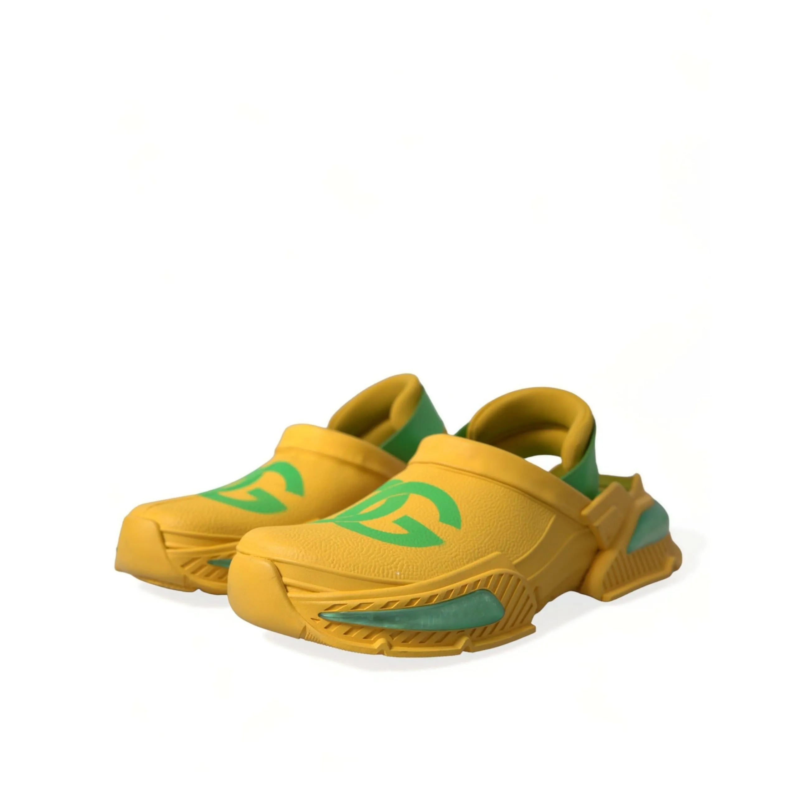 Dolce & Gabbana Chic Rubber Clogs Slippers in Lush Colors Sandals Honeymoon